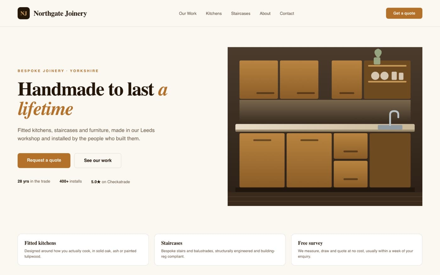 Northgate Joinery website